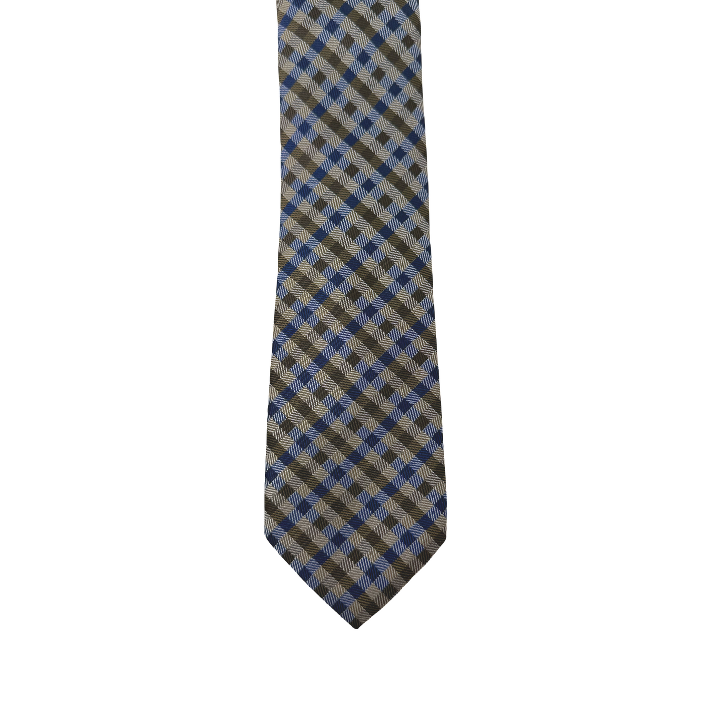 Checkered Brown and Blue
