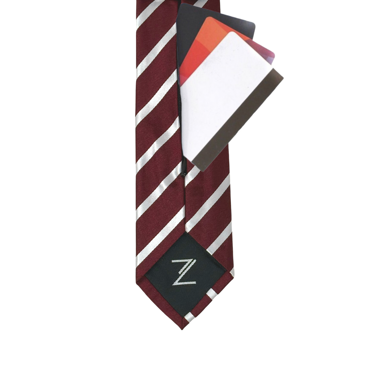 Red with Gray Stripes