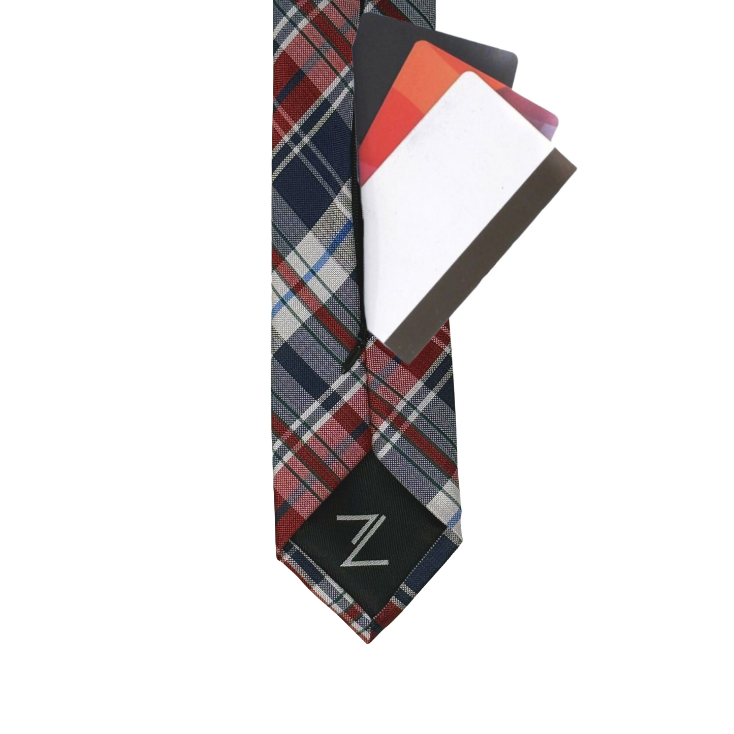 Red, Gray, and Blue Plaid