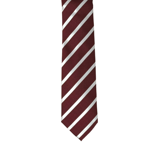 Red with Gray Stripes