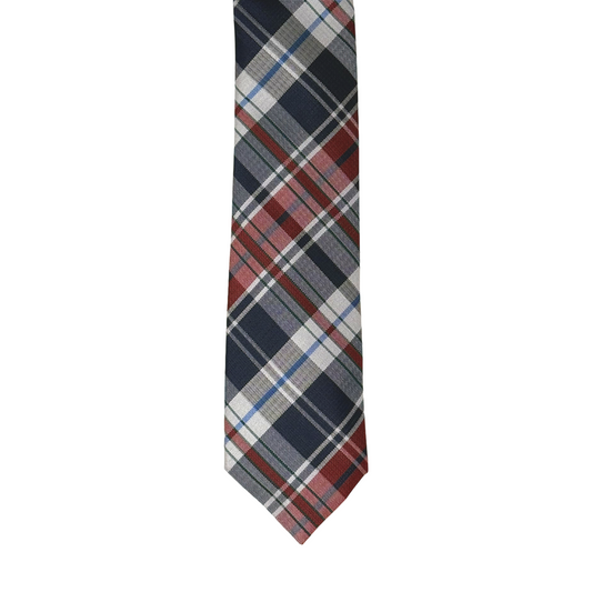 Red, Gray, and Blue Plaid